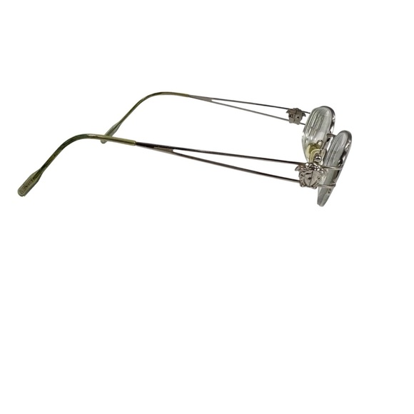 Versace half rim Medusa wire rim prescription glasses - Picture 3 of 8